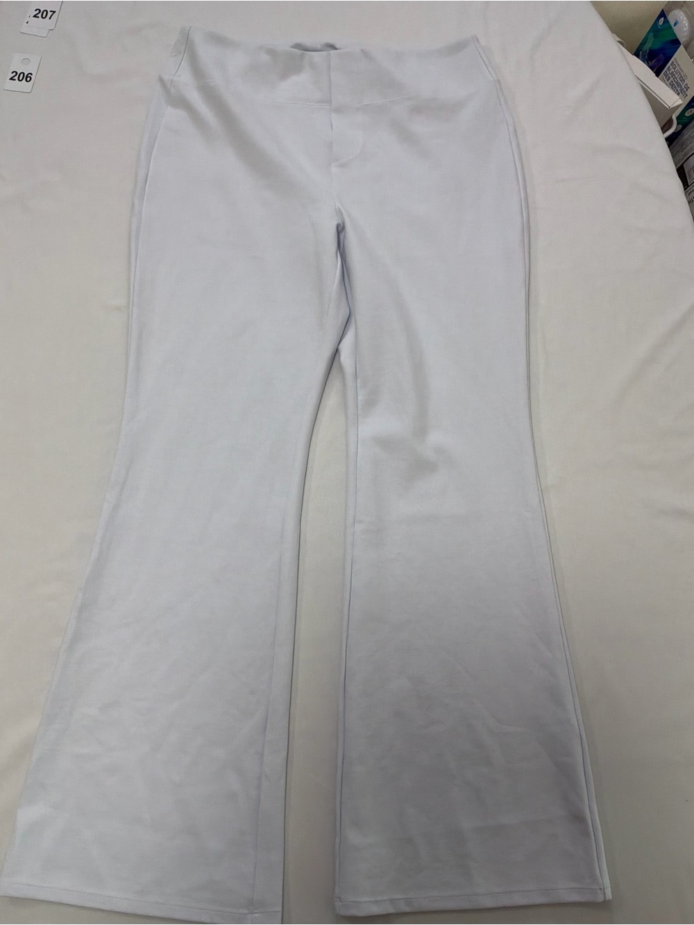 HALARA White Wide Leg Stretch Pants